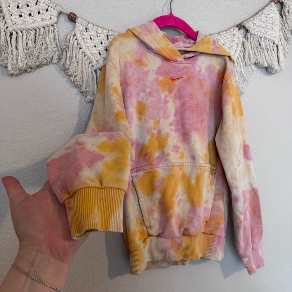 Nike Sportswear Club Fleece  Tie Dye Big Kid's Pullover Hoodie‎